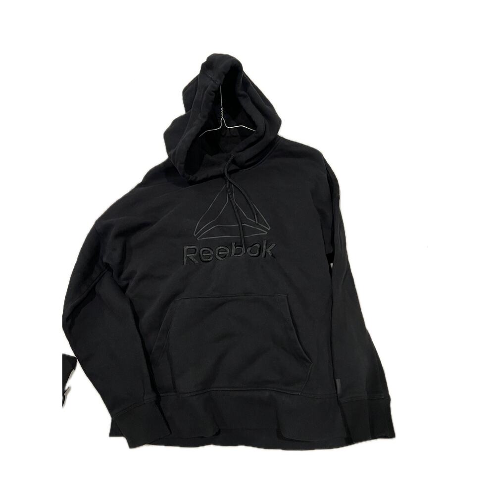 Reebok Black Pullover Hoodie Jacket Mens Med
